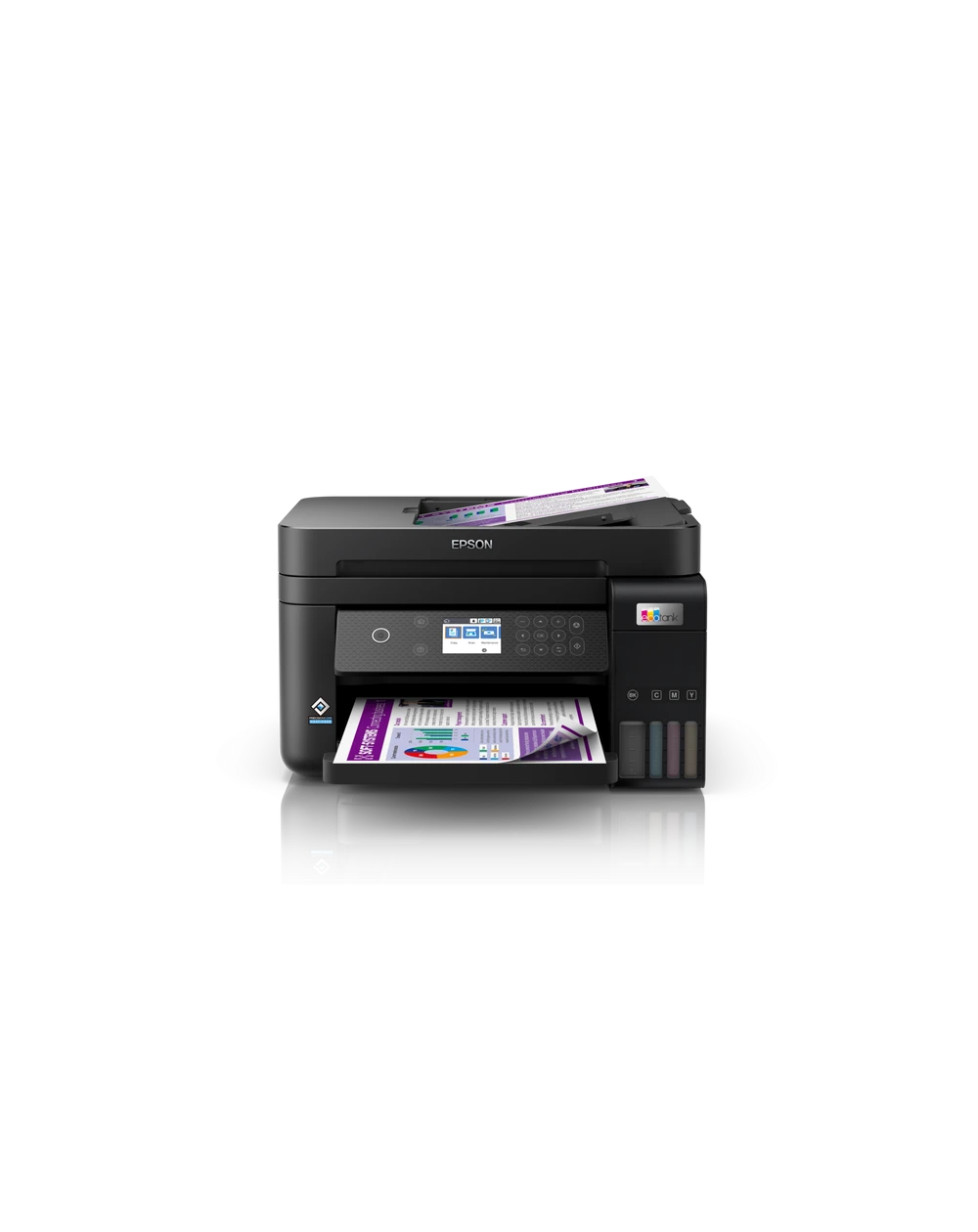 L'Imprimante Epson EcoTank L6270 est une imprimante multifonction A4 avec réservoirs rechargeables, idéale pour des impressions économiques et de haute qualité au bureau.